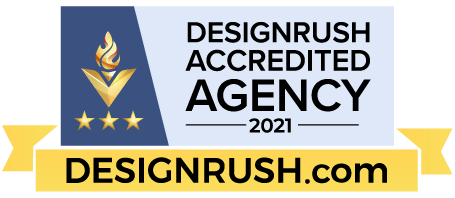 DesignRush's Accredited Company badges